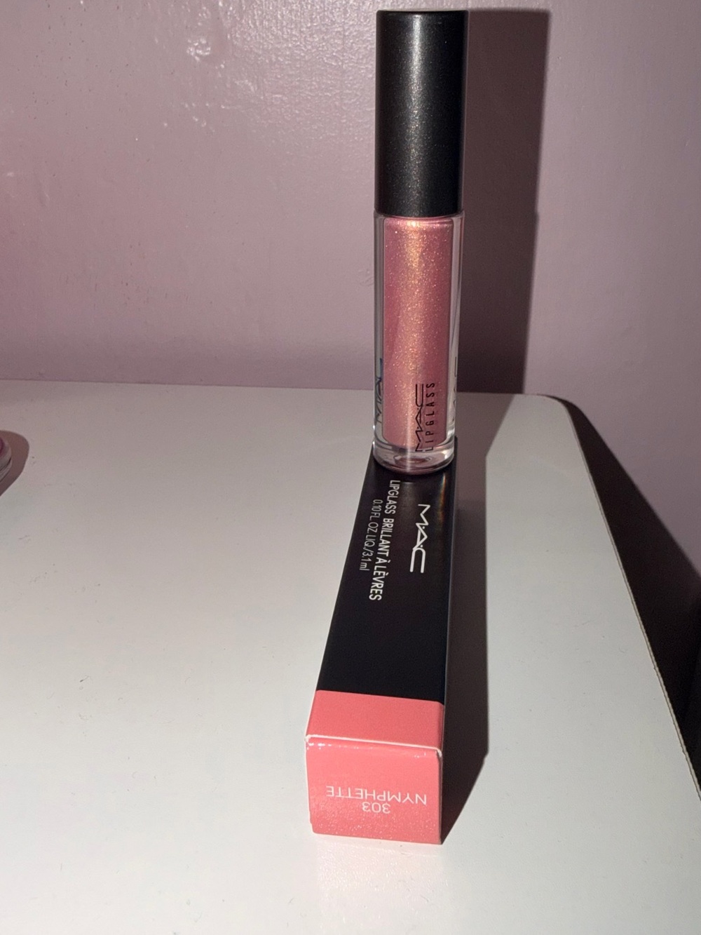 MAC Cosmetics Lipglass Gloss in Shimmery Sheer Pink